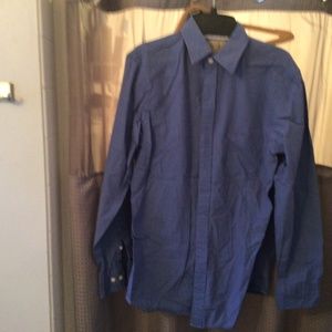 Dark Blue Sonoma Mens button down dress shirt size small